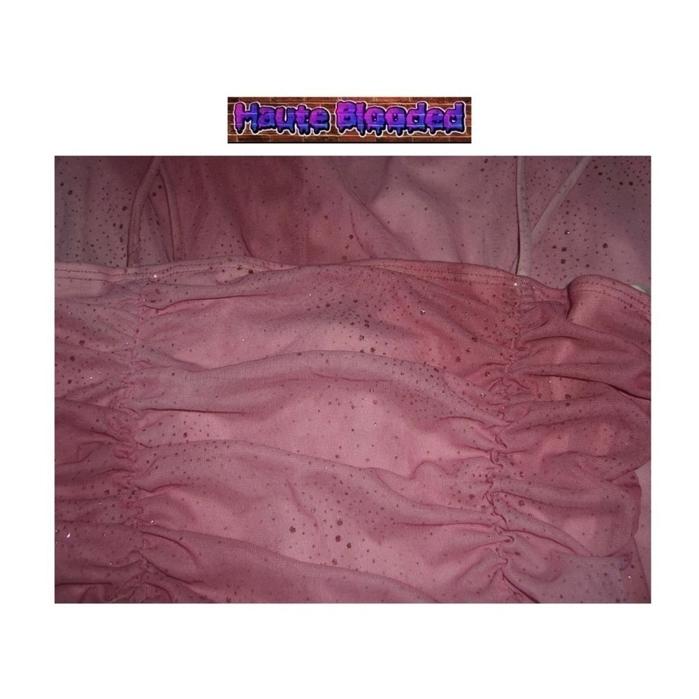 Taboo Dress Vtg 90s Pink Glitter Kawaii Fairy Barbie y2k Coquette Ballet McBling - Picture 13 of 15